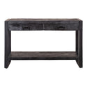 Mangohouten Sidetable Britt 120 cm Zwart