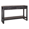 Mangohouten Sidetable Britt 120 cm Zwart