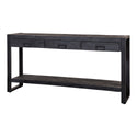 Mangohouten Sidetable Britt 150 cm Zwart