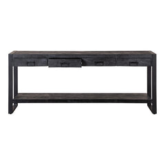 Mangohouten Sidetable Winnie 180 cm Zwart
