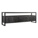 Mangohouten TV Meubel Britt 190 cm Zwart