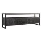 Mangohouten TV Meubel Britt 220 cm Zwart