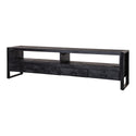 Mangohouten TV Meubel Britt 220 cm Zwart