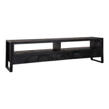 Mangohouten TV Meubel Kensi 220 cm Zwart