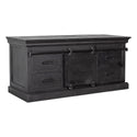 Mangohouten TV Meubel Milan 120 cm Zwart