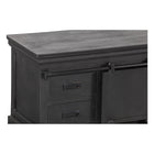 Mangohouten TV Meubel Milan 240 cm Zwart
