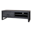 Mangohouten TV Meubel Kelvin 130 cm Zwart