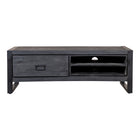 Mangohouten TV Meubel Kelvin 130 cm Zwart