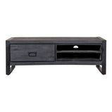 Mangohouten TV Meubel Kelvin 130 cm Zwart