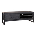 Mangohouten TV Meubel Kelvin 130 cm Zwart