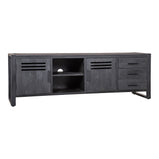 Mangohouten TV Meubel Tristan 180 cm Zwart