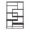 Mangohouten Vakkenkast Bowi 120 cm Zwart