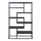 Mangohouten Vakkenkast Bowi 120 cm Zwart