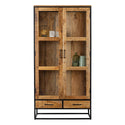 Mangohouten Vitrinekast Owen 95 cm
