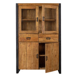 Mangohouten Vitrinekast Kensi 115 cm