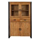Mangohouten Vitrinekast Britt 115 cm