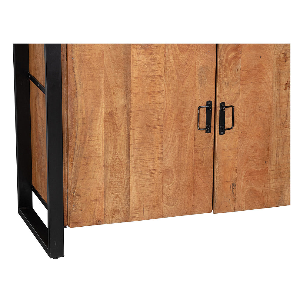 Mangohouten Vitrinekast Britt 115 cm
