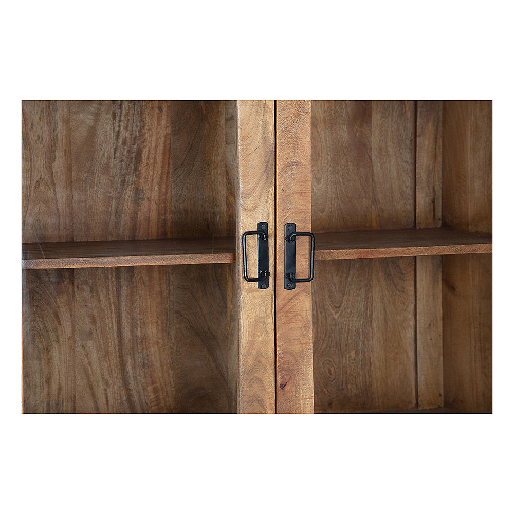 Mangohouten Vitrinekast Britt 115 cm