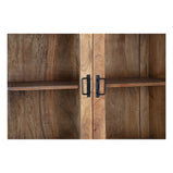 Mangohouten Vitrinekast Kensi 115 cm