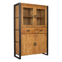 Mangohouten Vitrinekast Britt 115 cm