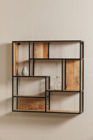 Mangohouten Wandrek Bowi 100x100 cm