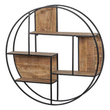 Mangohouten Wandrek Bowi Rond 100 cm
