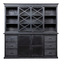 Mangohouten Buffetkast Milan 220 cm X Zwart
