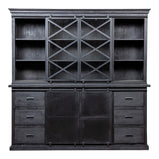 Mangohouten Buffetkast Milan 200 cm X Zwart