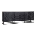 Mangohouten Dressoir Fianna 210 cm