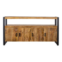Mangohouten Dressoir Britt 180 cm met 4 deuren