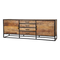 Mangohouten Dressoir Denver lowen 210 cm