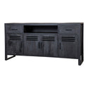 Mangohouten Dressoir Tristan 180 cm Zwart