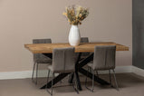 Mangohouten Eettafel Rechthoek Donald 140x90 cm (6cm)
