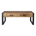 Mangohouten Salontafel Britt 2 lades 120 cm