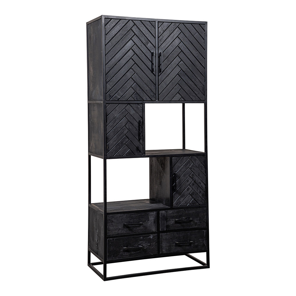 Mangohouten Vakkenkast Fianna 90 cm