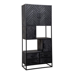 Mangohouten Vakkenkast Fianna 90 cm