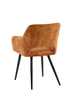 Eettafelstoel Oslo Cognac Fluweel